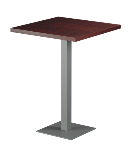Tisch ALFA BAR Grau mit Furnierte-Platten