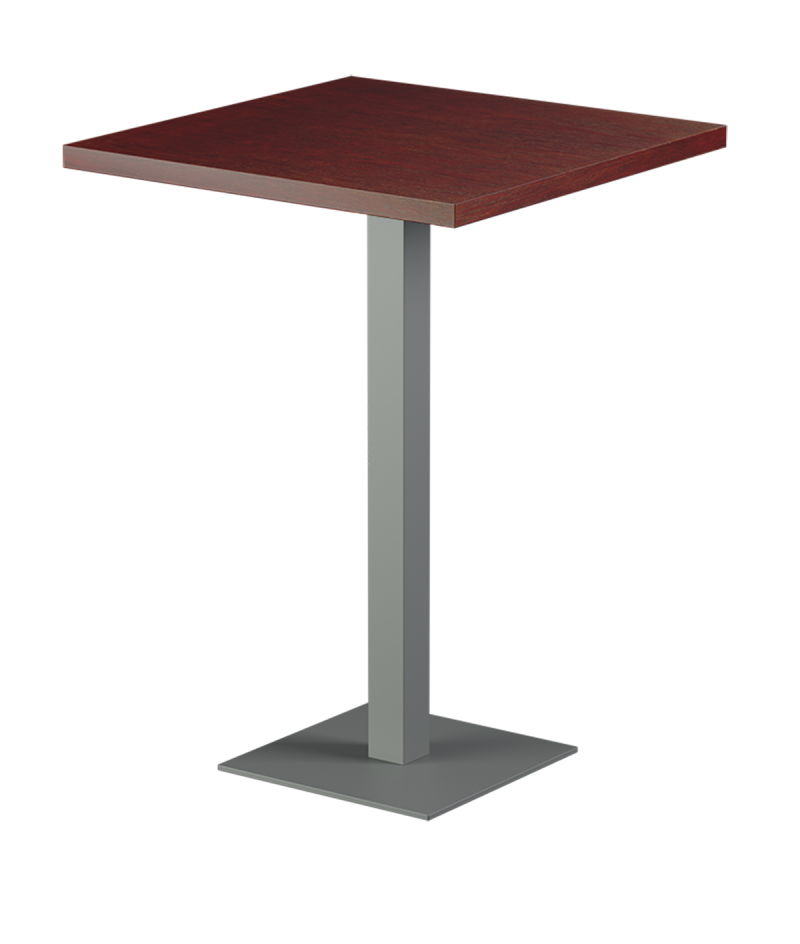 Tisch ALFA BAR Grau mit Furnierte-Platten