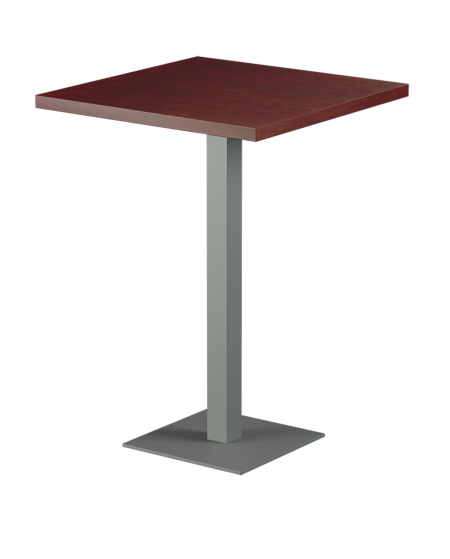 Tisch ALFA BAR Grau mit Furnierte-Platten