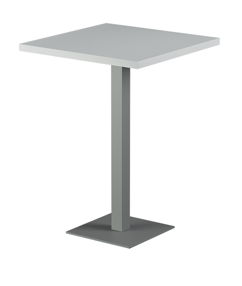 Tisch ALFA BAR Grau mit Furnierte-Platten