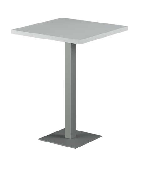 Tisch ALFA BAR Grau mit Furnierte-Platten