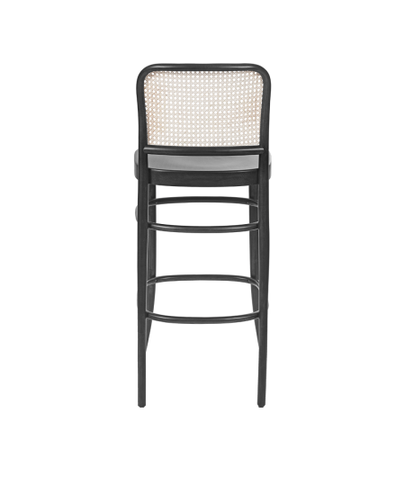 Bugholzstuhl LOOMI 811 BAR Rattan Schwarz