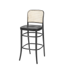 Bugholzstuhl LOOMI 811 BAR Rattan Schwarz