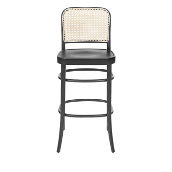 Bugholzstuhl LOOMI 811 BAR Rattan Schwarz