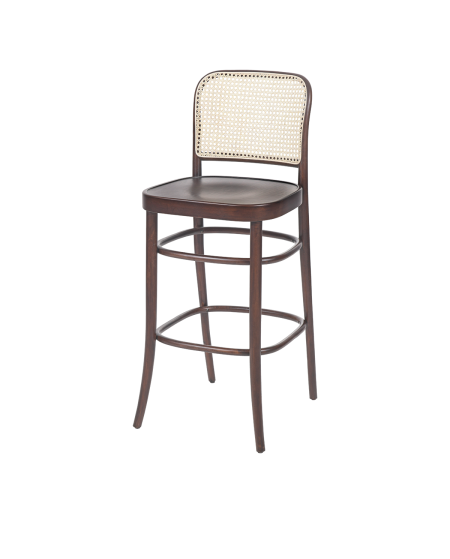 Bugholzstuhl LOOMI 811 BAR Rattan Walnuss