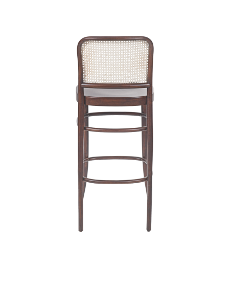 Bugholzstuhl LOOMI 811 BAR Rattan Walnuss