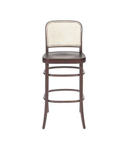 Bugholzstuhl LOOMI 811 BAR Rattan Walnuss