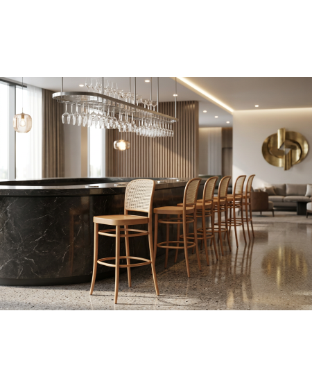 Bugholzstuhl LOOMI 811 BAR Rattan Natur