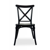 Hochzeitsstuhl CROSS-BACK FIORINI Schwarz