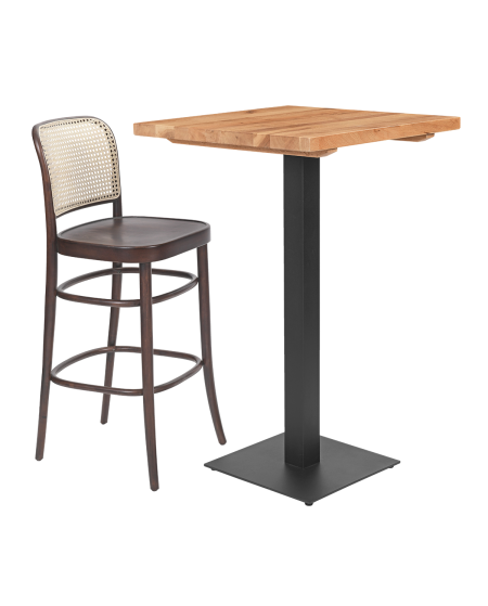 Bugholzstuhl LOOMI 811 BAR Rattan Walnuss