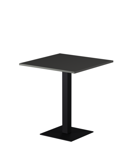 Tisch ALFA S Schwarz mit Laminierte-Platten 28 mm