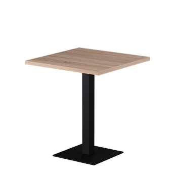 Tisch ALFA S Schwarz mit Laminierte-Platten 28 mm