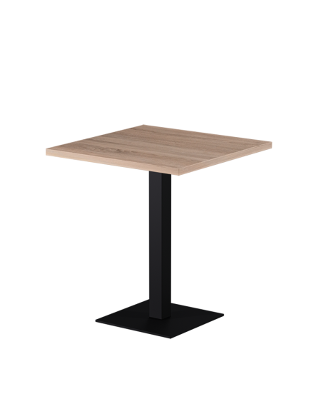 Tisch ALFA S Schwarz mit Laminierte-Platten 28 mm