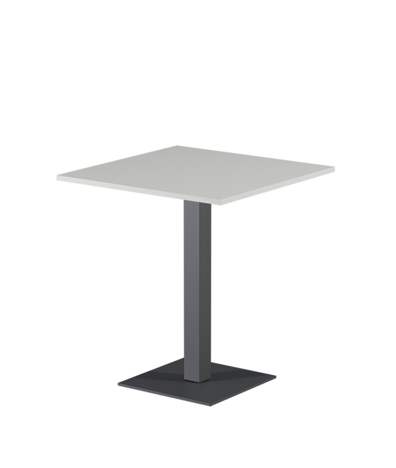 Tisch ALFA S Grau mit Laminierte-Platten 28 mm