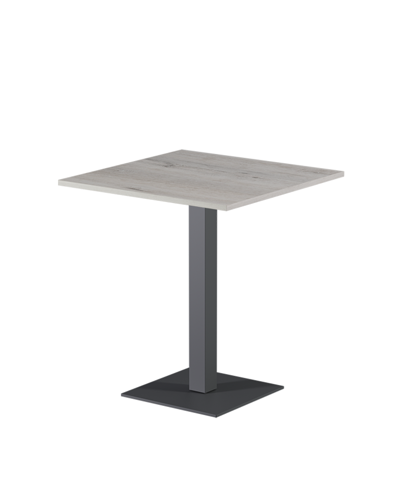 Tisch ALFA S Grau mit Laminierte-Platten 28 mm