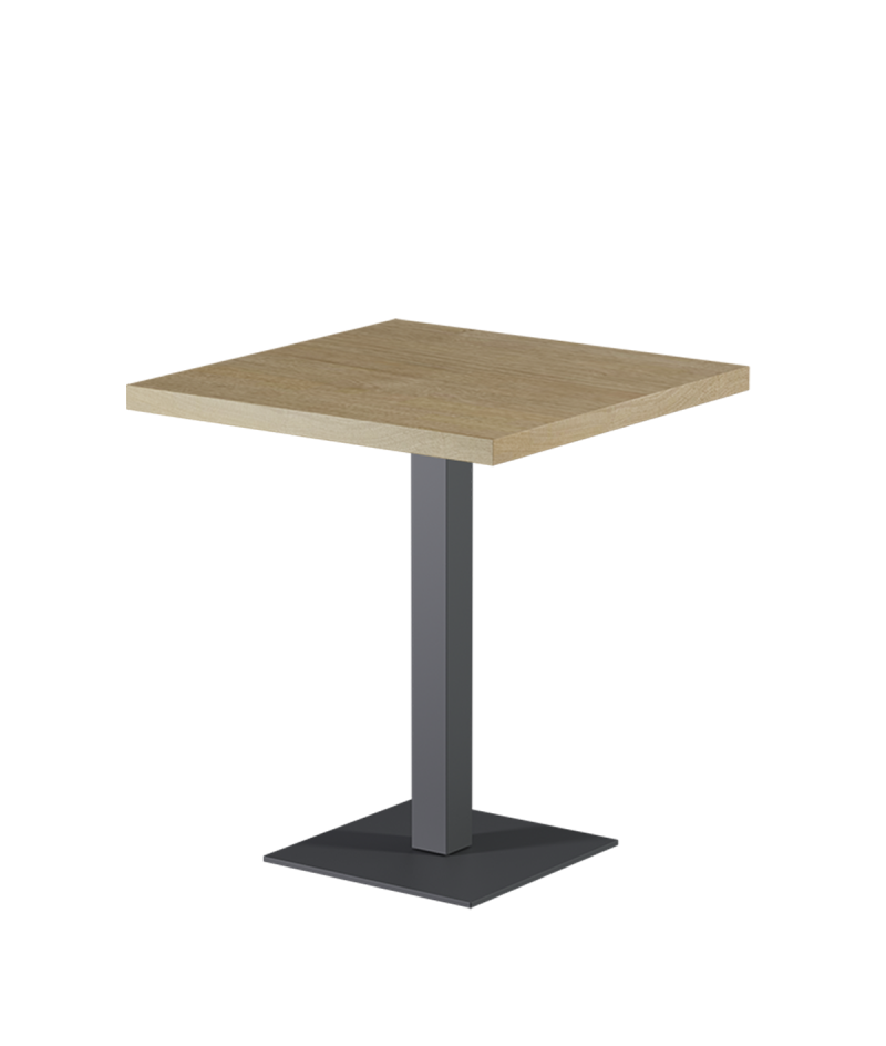 Tisch ALFA S Grau mit Laminierte-Platten 28 mm