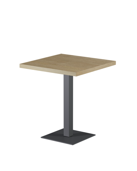 Tisch ALFA S Grau mit Laminierte-Platten 28 mm