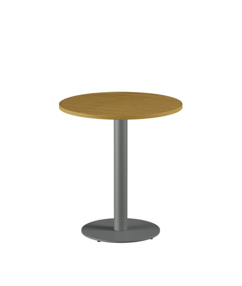 Tisch ALFA R Grau mit Laminierte-Platten 28 mm