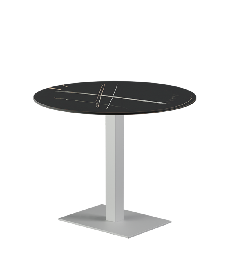 Tisch ALFA 40x55 Weiss mit Sintersteinplatte