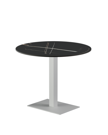 Tisch ALFA 40x55 Weiss mit Sintersteinplatte