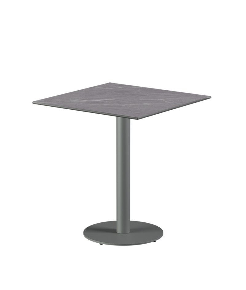 Tisch ALFA R Grau mit Sintersteinplatte