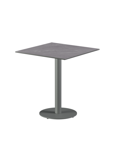 Tisch ALFA R Grau mit Sintersteinplatte