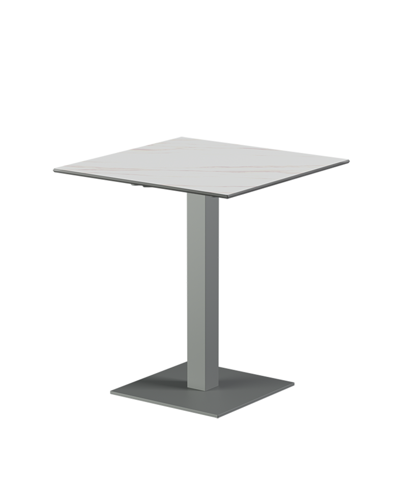 Tisch ALFA S Grau mit Sintersteinplatte
