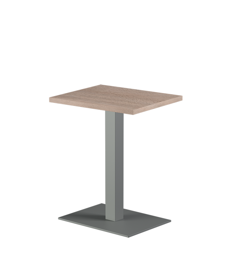 Tisch ALFA 40x55 Grau mit Laminierte-Platten 28 mm