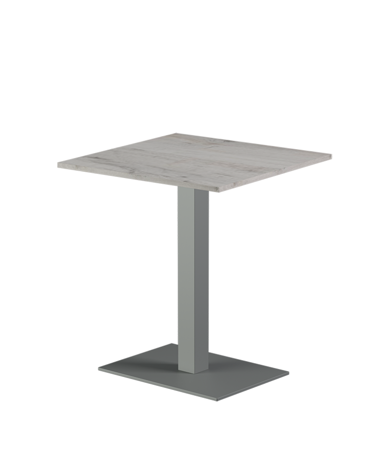 Tisch ALFA 40x55 Grau mit Laminierte-Platten 28 mm
