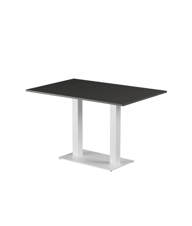 Tisch ALFA DUO Weiß mit Laminierte-Platten 28 mm