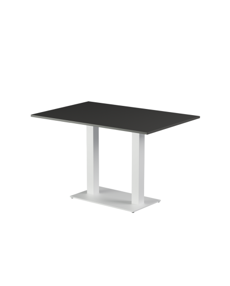 Tisch ALFA DUO Weiß mit Laminierte-Platten 28 mm