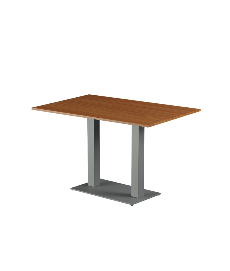 Tisch ALFA DUO Grau mit Laminierte-Platten 28 mm