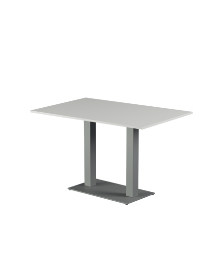 Tisch ALFA DUO Grau mit Laminierte-Platten 28 mm
