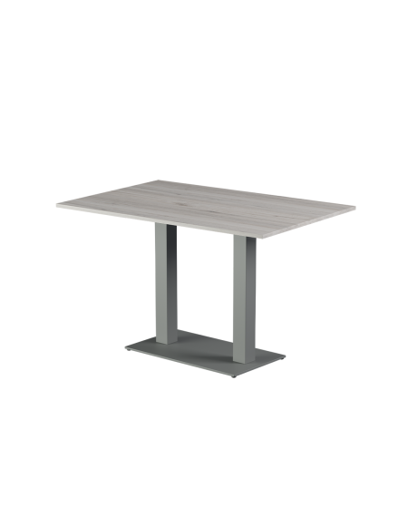 Tisch ALFA DUO Grau mit Laminierte-Platten 28 mm