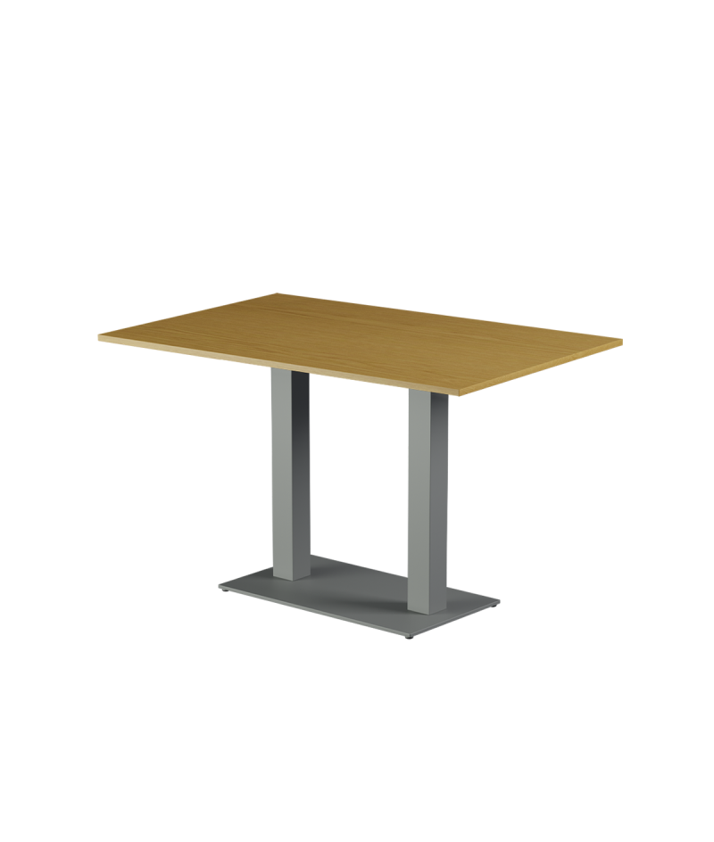 Tisch ALFA DUO Grau mit Laminierte-Platten 28 mm
