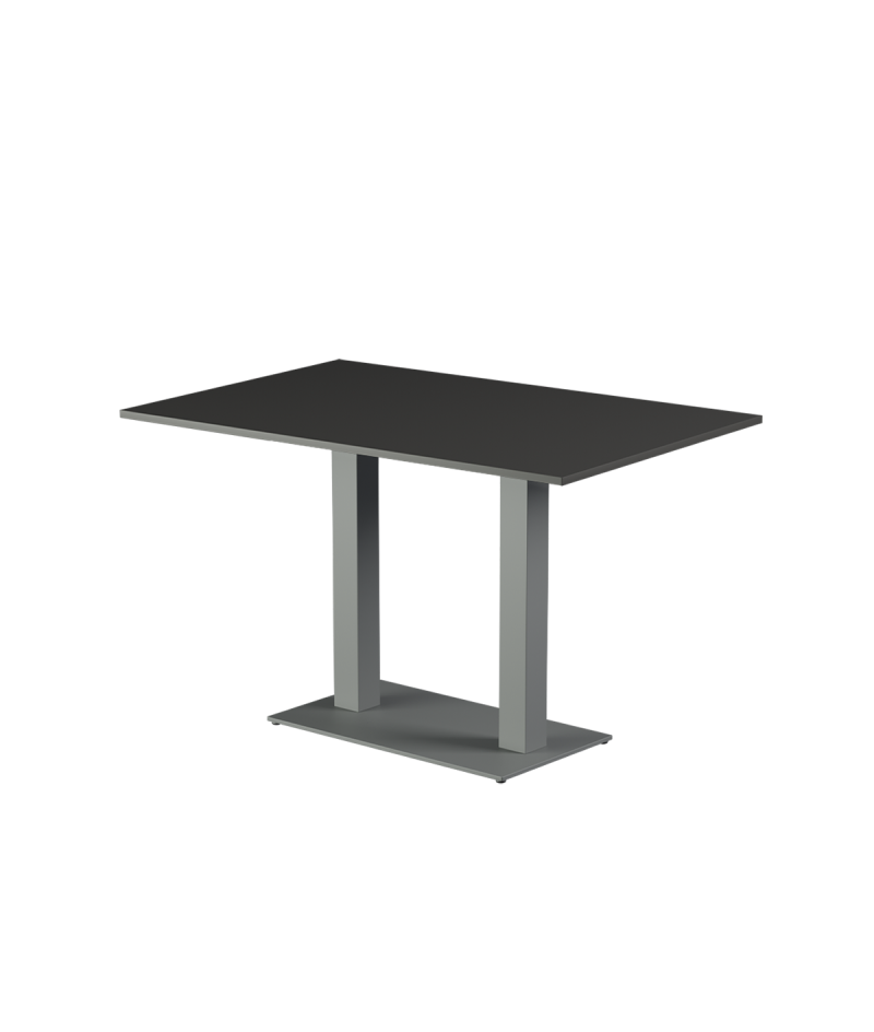 Tisch ALFA DUO Grau mit Laminierte-Platten 28 mm