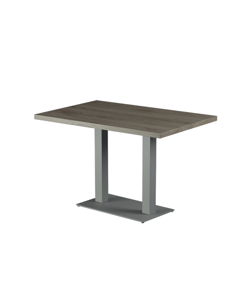 Tisch ALFA DUO Grau mit Laminierte-Platten 28 mm