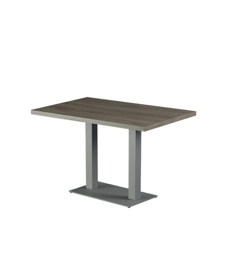 Tisch ALFA DUO Grau mit Laminierte-Platten 28 mm