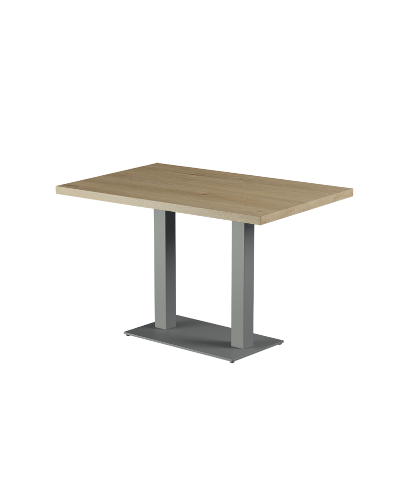 Tisch ALFA DUO Grau mit Laminierte-Platten 28 mm