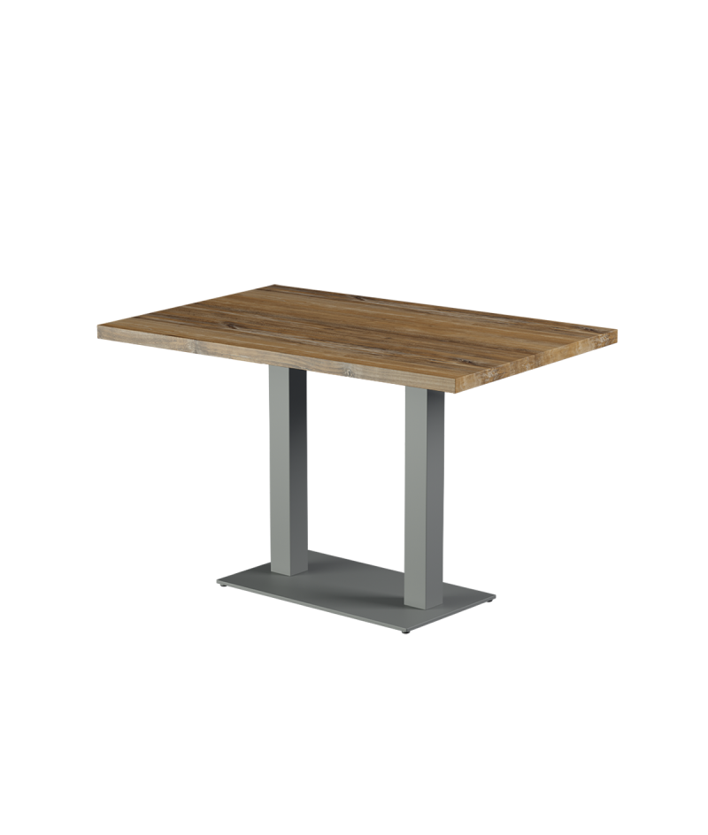 Tisch ALFA DUO Grau mit Laminierte-Platten 28 mm