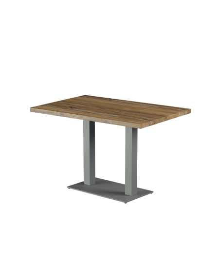 Tisch ALFA DUO Grau mit Laminierte-Platten 28 mm