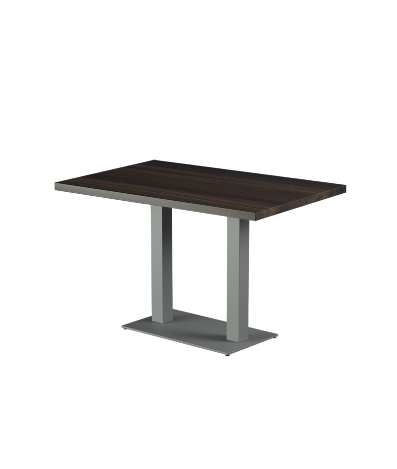 Tisch ALFA DUO Grau mit Laminierte-Platten 28 mm