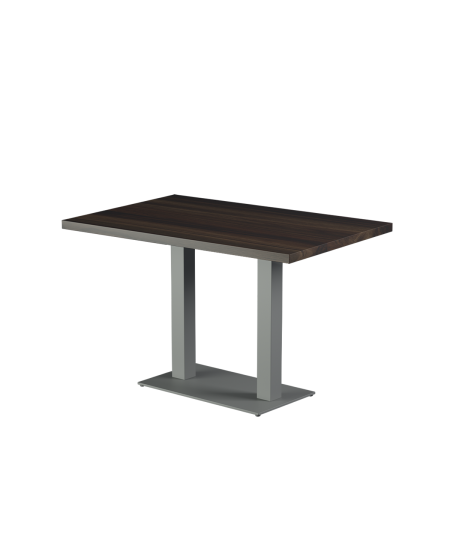 Tisch ALFA DUO Grau mit Laminierte-Platten 28 mm