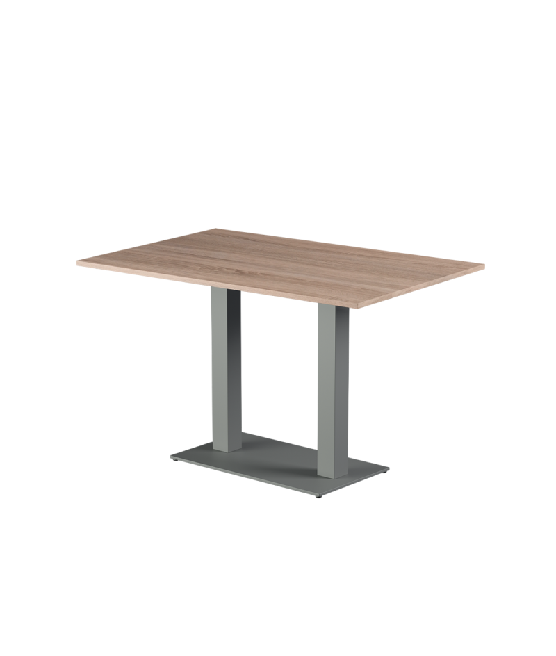 Tisch ALFA DUO Grau mit Laminierte-Platten 28 mm
