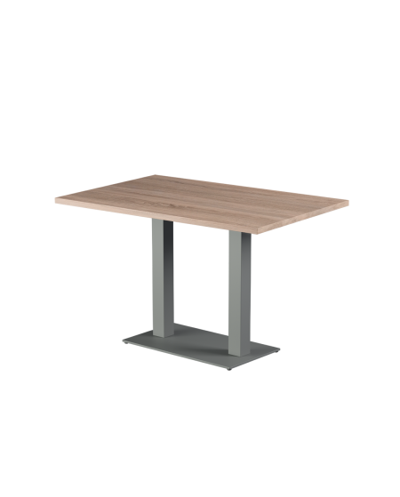 Tisch ALFA DUO Grau mit Laminierte-Platten 28 mm