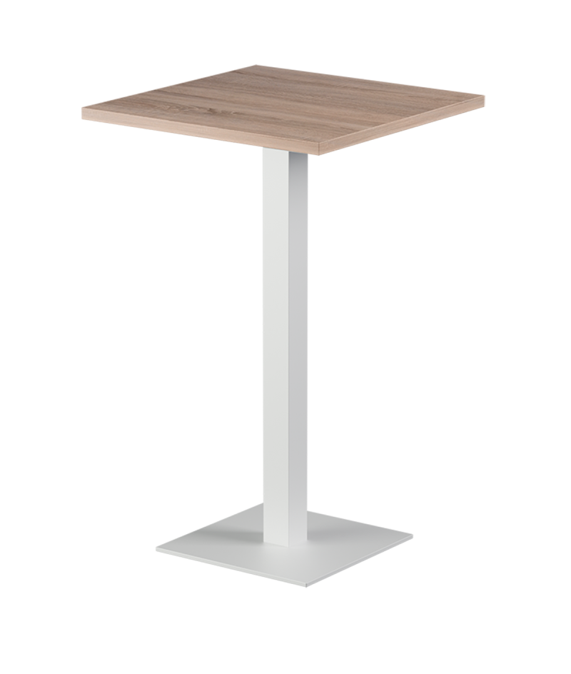 Tisch ALFA BAR Weiß mit Laminierte-Platten 28 mm
