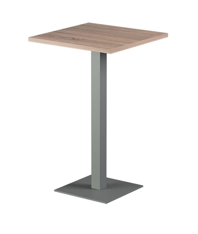Tisch ALFA BAR Grau mit Laminierte-Platten 28 mm