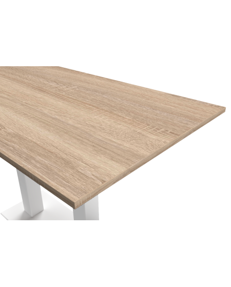 Tisch ALFA BAR DUO Weiß mit Laminierte-Platten 28 mm