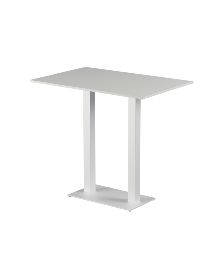 Tisch ALFA BAR DUO Weiß mit Laminierte-Platten 28 mm