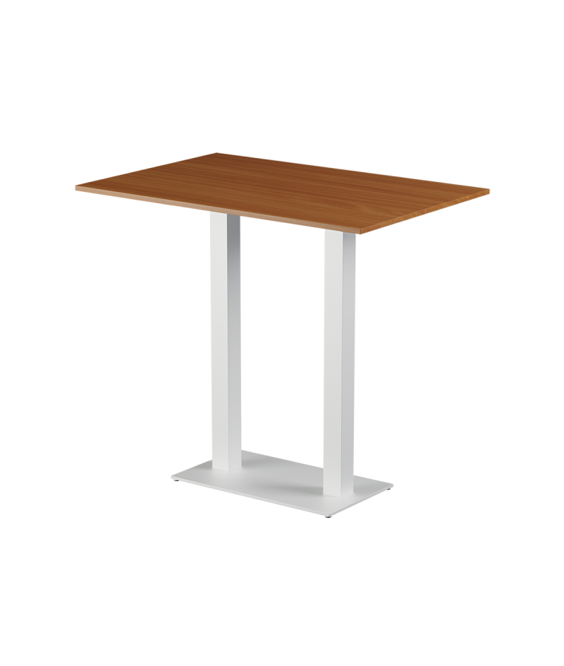 Tisch ALFA BAR DUO Weiß mit Laminierte-Platten 28 mm